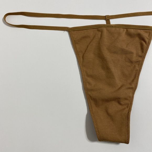 SKIMS Thin Line Thong Women's 3X Camel Brown T-string G-string Sexy NEW - Picture 5 of 10